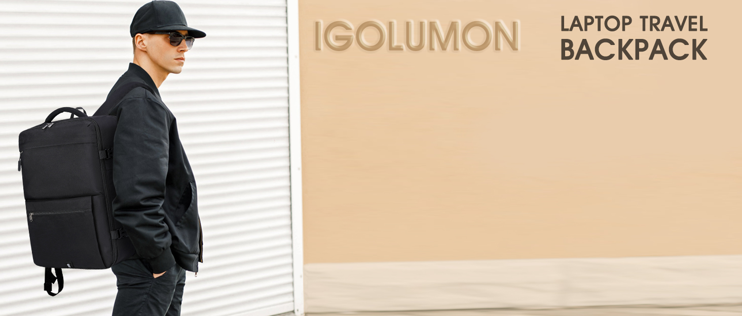 IGOLUMON Travel Backpack for Men Women 17 Inch Flight Approved - Travel With Glen