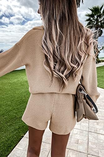 PRETTYGARDEN Women's 2 Piece Outfits 2023 Winter Long Sleeve V - Travel With Glen