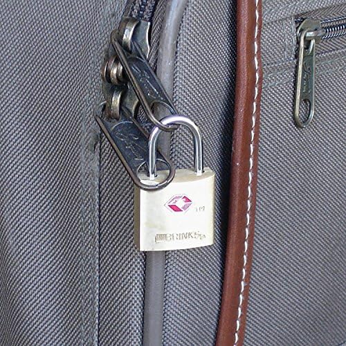 Brinks 161-20471 TSA Approved 22mm Luggage Lock Solid Brass, 4-Pack - Travel With Glen