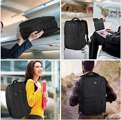 MATEIN Carry on Backpack, 40L Flight Approved Large Travel Laptop - Travel With Glen