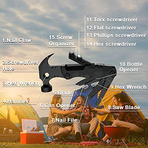 Gifts for Men Unique, WESTLEY Multitool, 15 in 1 Survival - Travel With Glen