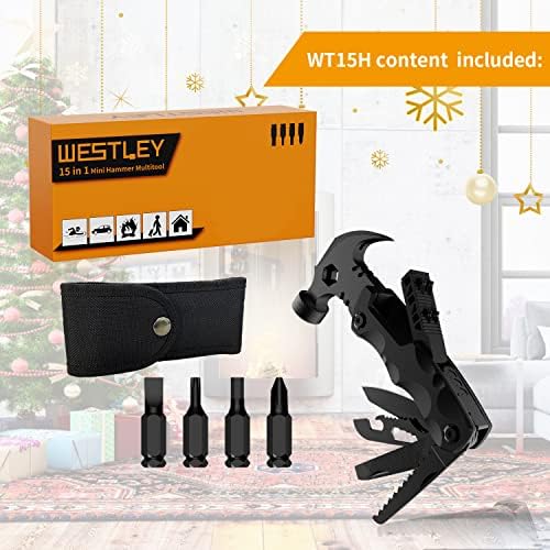 Gifts for Men Unique, WESTLEY Multitool, 15 in 1 Survival - Travel With Glen