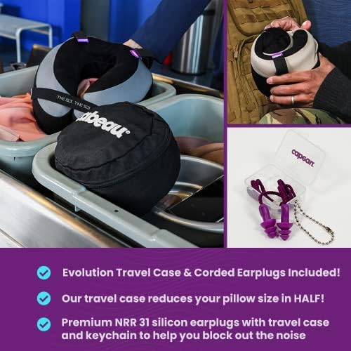 Cabeau The Neck's Evolution, TNE S3 Travel Neck Pillow Memory - Travel With Glen