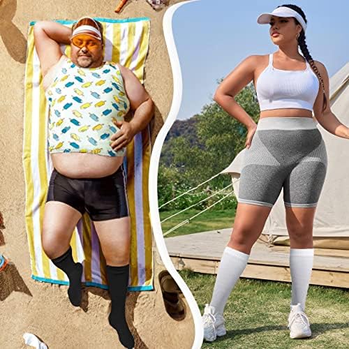 ZOOSIXX Plus Size Compression Socks for Women and Men, 2 - Travel With Glen