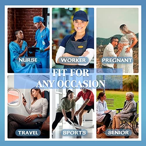 ZOOSIXX Plus Size Compression Socks for Women and Men, 2 - Travel With Glen