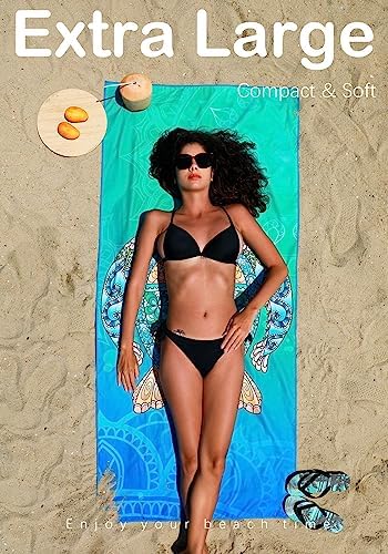 2 Pack Microfiber Lightweight Beach Towel Sand Free Quick Dry - Travel With Glen
