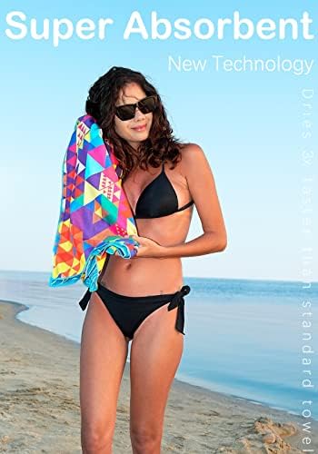 2 Pack Microfiber Lightweight Beach Towel Sand Free Quick Dry - Travel With Glen