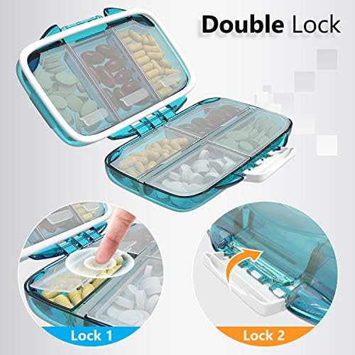 Travel Pill Container Box for Purse - Pill Organizer Small - Travel With Glen