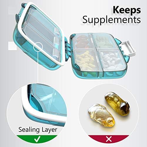Travel Pill Container Box for Purse - Pill Organizer Small - Travel With Glen