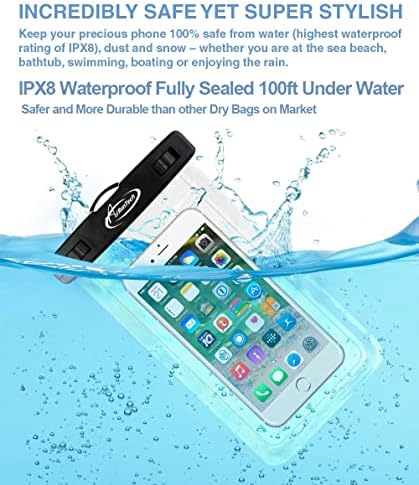 AiRunTech Large Universal Waterproof Case, Waterproof Phone Pouch Compatible with - Travel With Glen