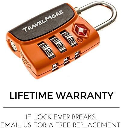 4 Pack Open Alert Indicator TSA Approved 3 Digit Luggage - Travel With Glen