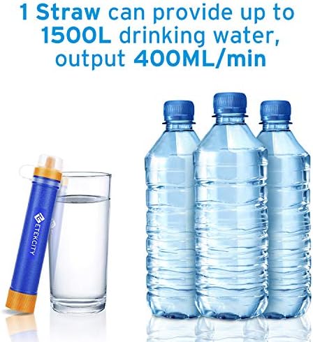 Etekcity Water Filter Straw Camping Water Purification Portable Water Filter - Travel With Glen