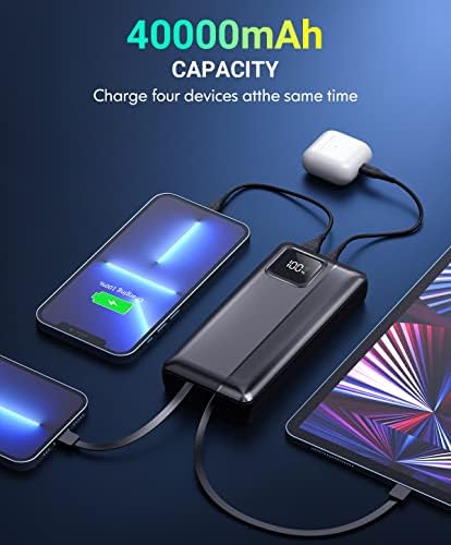 Power-Bank-Portable-Charger - 40000mAh Power Bank Support PD 30W and QC4.0 - Travel With Glen
