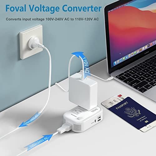 220V to 110V Converter Travel Adapter: FOVAL International Power Converter - Travel With Glen