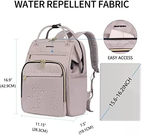 EMPSIGN Laptop Backpack for Women 15.6 Inch Travel Work Backpack, - Travel With Glen