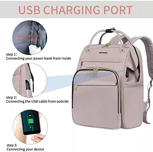 EMPSIGN Laptop Backpack for Women 15.6 Inch Travel Work Backpack, - Travel With Glen