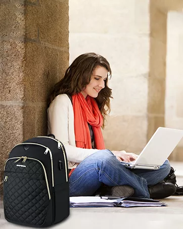 EMPSIGN Laptop Backpack for Women 15.6 Inch Travel Work Backpack, - Travel With Glen