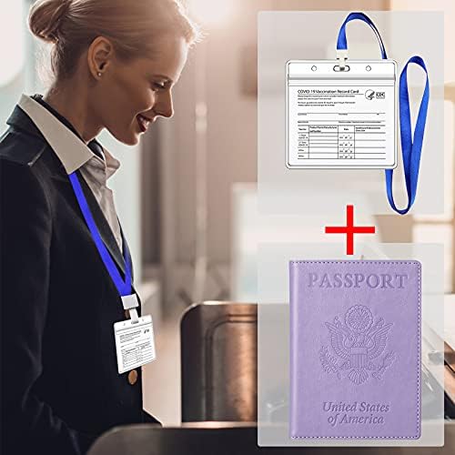 TIGARI Passport Holder Women, Travel Must Haves Passport and Vaccine - Travel With Glen