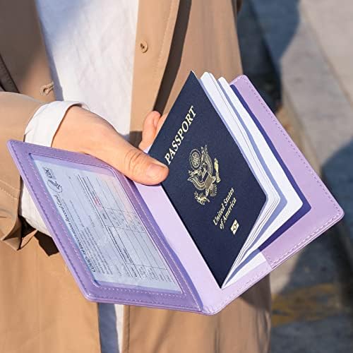 TIGARI Passport Holder Women, Travel Must Haves Passport and Vaccine - Travel With Glen