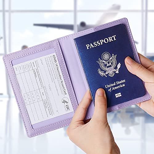 TIGARI Passport Holder Women, Travel Must Haves Passport and Vaccine - Travel With Glen