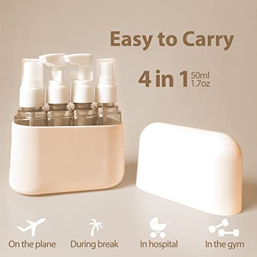 Travel Containers with Labels, TSA Approved, Reusable Cadence Travel Containers, - Travel With Glen