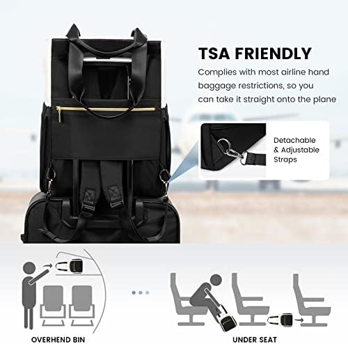 LOVEVOOK Laptop Backpack Purse for Women, Wide Top Open Teacher - Travel With Glen