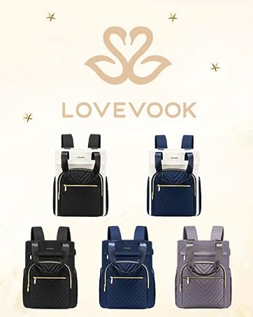 LOVEVOOK Laptop Backpack Purse for Women, Wide Top Open Teacher - Travel With Glen