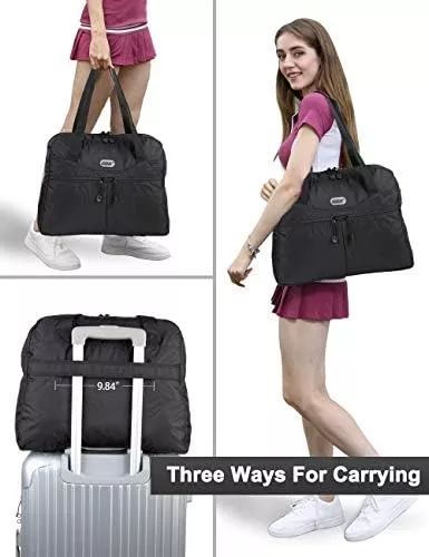 GOX Travel Foldable tote Bag, Tear resistant Duffle Bag, Lightweight - Travel With Glen