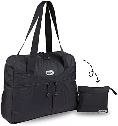 GOX Travel Foldable tote Bag, Tear resistant Duffle Bag, Lightweight - Travel With Glen Foldable travel bag