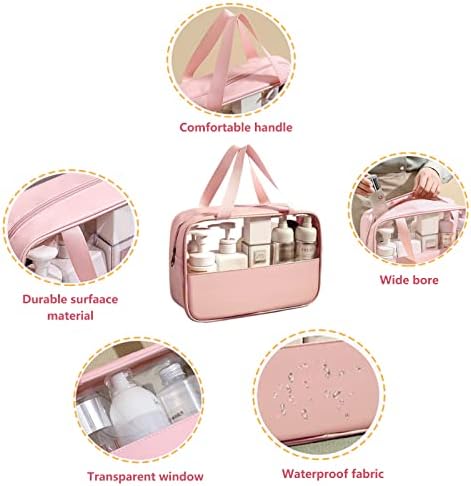 GOLIKEE 3 Pack Makeup Bag, Travel Cosmetic Bag with Handle - Travel With Glen