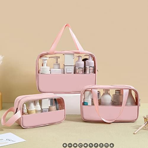 GOLIKEE 3 Pack Makeup Bag, Travel Cosmetic Bag with Handle - Travel With Glen