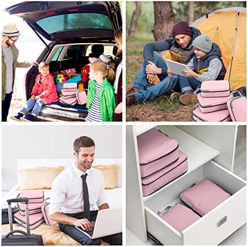 Gonex Compression Packing Cubes, 3pcs/4pcs Expandable Storage Travel Luggage Bags - Travel With Glen