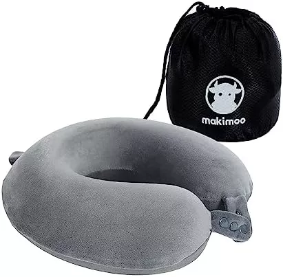 Makimoo Travel Neck Pillow, Top Memory Foam Pillow for Head - Travel With Glen Travel pillow