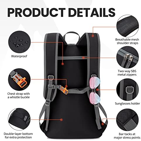Venture Pal 40L Lightweight Packable Travel Hiking Backpack Daypack - Travel With Glen