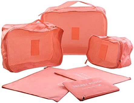 MOCOFO Foldable Luggage Sets Packing Cube,6 Set Craft Compression Rose - Travel With Glen