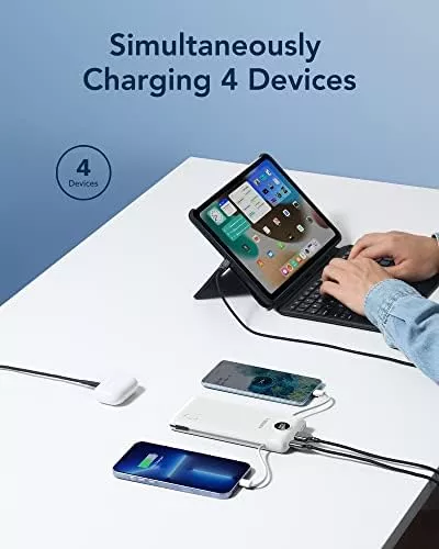 VEGER Portable Charger for iPhone Built in Cables Fast Charging - Travel With Glen