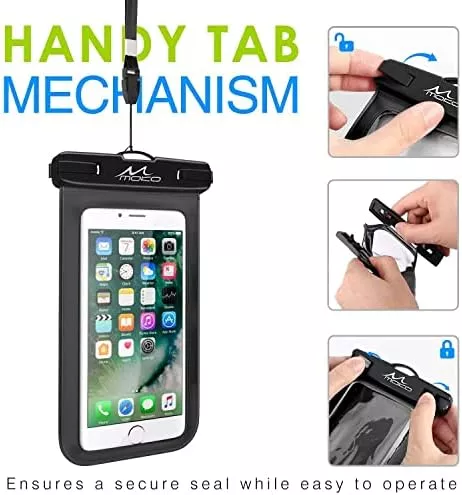 MoKo Waterproof Phone Pouch Holder, Cellphone Case Dry Bag with - Travel With Glen
