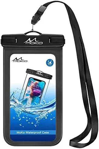 MoKo Waterproof Phone Pouch Holder, Cellphone Case Dry Bag with - Travel With Glen Waterproof phone case