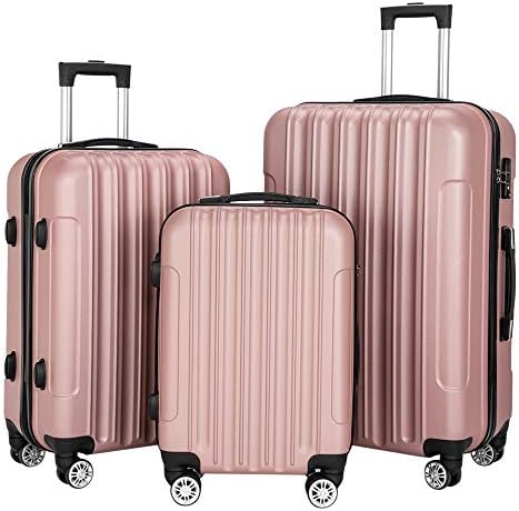 Karl home Luggage Set of 3 Hardside Carry on Suitcase - Travel With Glen