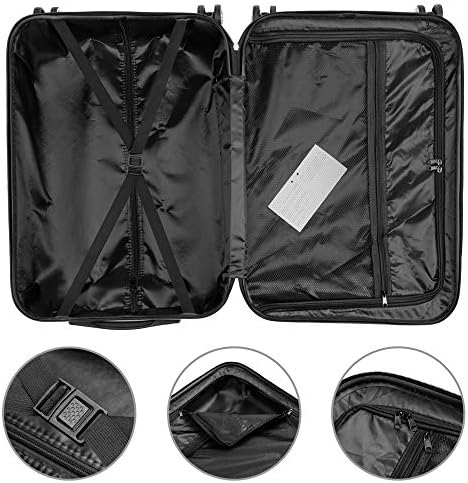 Karl home Luggage Set of 3 Hardside Carry on Suitcase - Travel With Glen