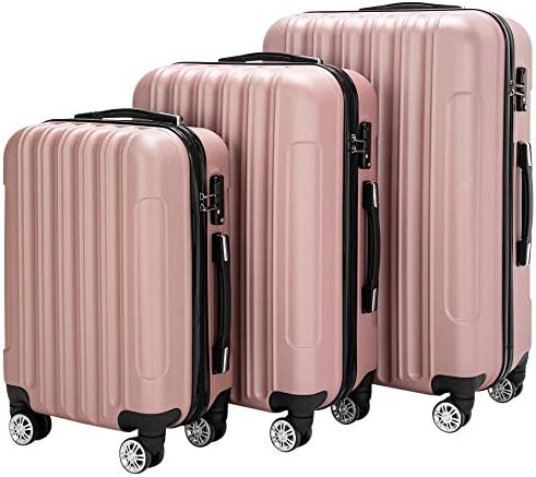 Karl home Luggage Set of 3 Hardside Carry on Suitcase - Travel With Glen