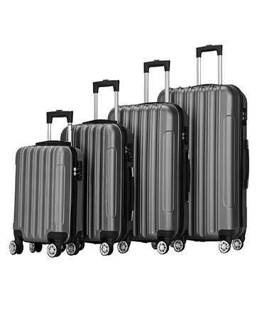 Karl home Luggage Set of 3 Hardside Carry on Suitcase - Travel With Glen