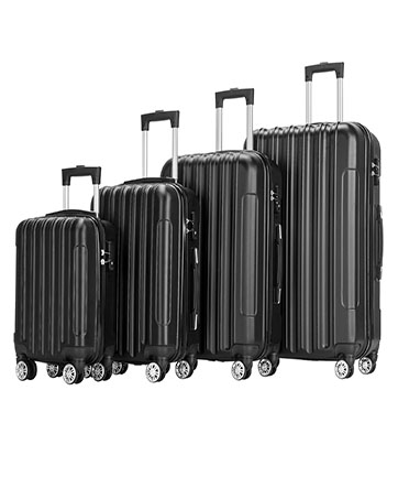 Karl home Luggage Set of 3 Hardside Carry on Suitcase - Travel With Glen