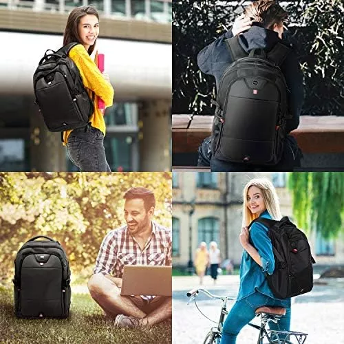INSAVANT Laptop Backpack 17 Inch Water Resistant Backpacks Durable College - Travel With Glen