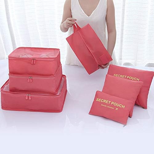 7Pcs Travel Bags Clothes Packing Cube Luggage Organizer with Shoes - Travel With Glen