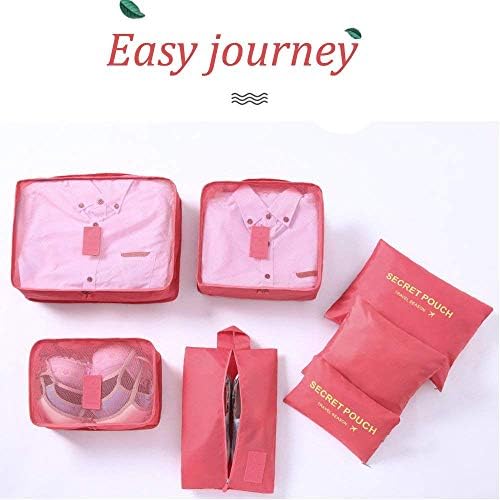 7Pcs Travel Bags Clothes Packing Cube Luggage Organizer with Shoes - Travel With Glen