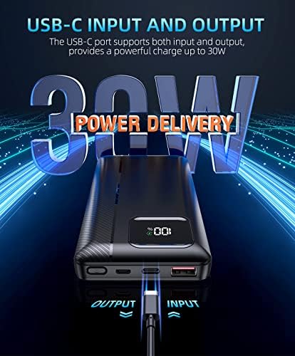 Power-Bank-Portable-Charger - 16000mAh Power Bank Support PD 30W and QC4.0 - Travel With Glen