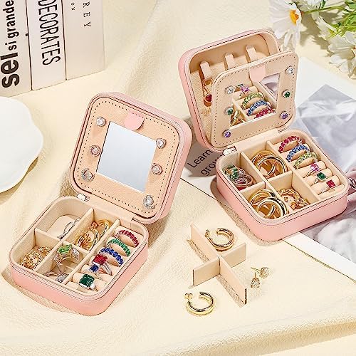 Parima Travel Jewelry Case Small Jewelry Organizer Mini Jewelry Box, - Travel With Glen