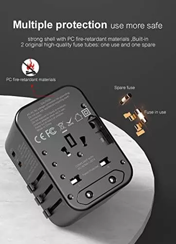 ZOËTECH 35.5W Quick Charge 3 Fast USB, ELECTRIC, 2 PD - Travel With Glen