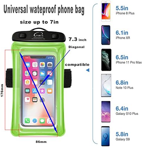 PSHYX Universal 100 Feet Waterproof Phone Pouch Floating Case with - Travel With Glen